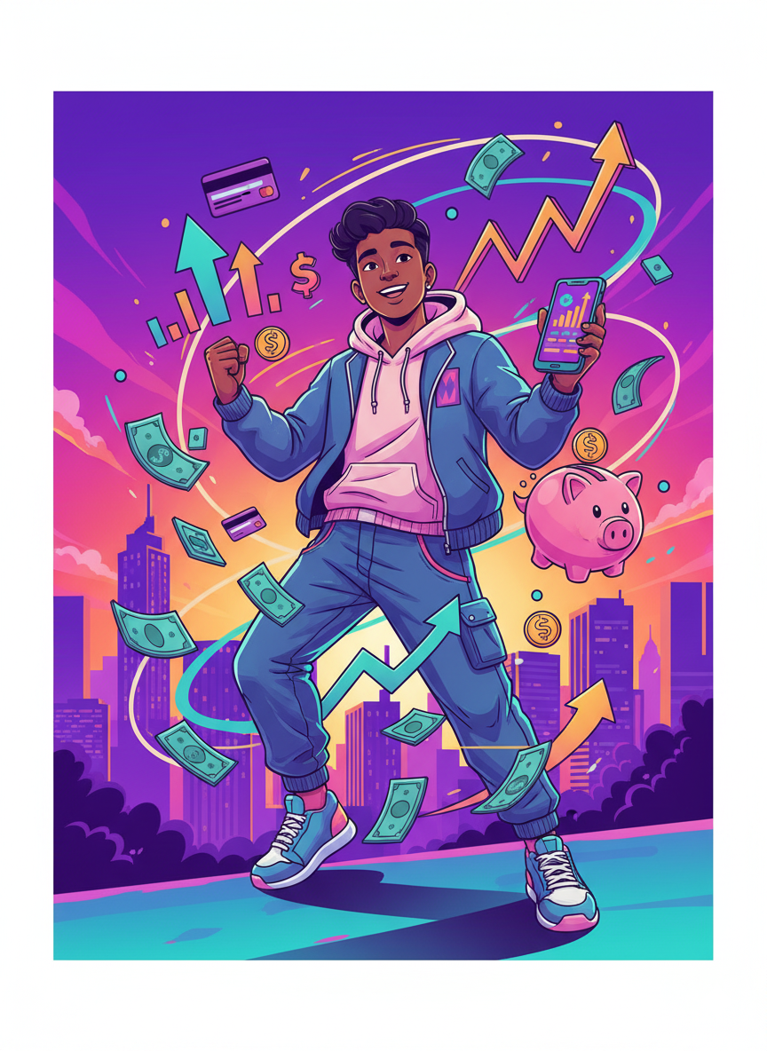 Gen Z finance illustration